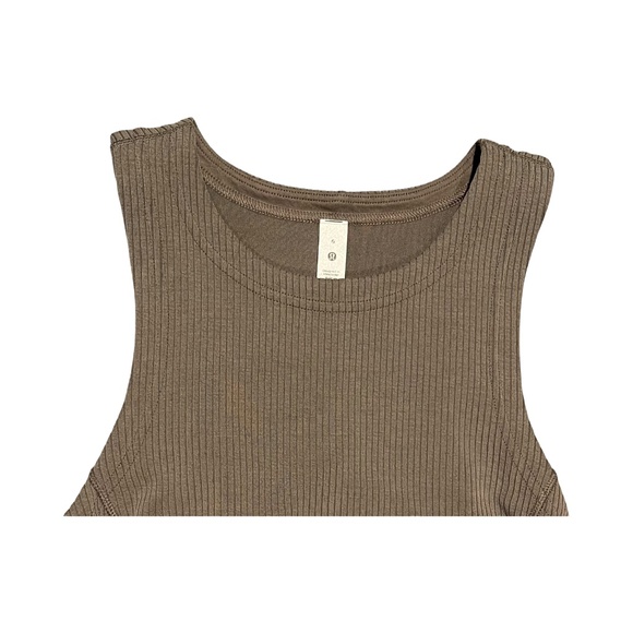 New Lululemon Ribbed Softstreme Slim-Fit Tank Dress Size 6 - Picture 7 of 10